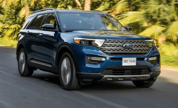 New Blue Ford Explorer