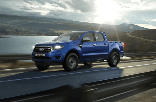 Blue Ford Ranger