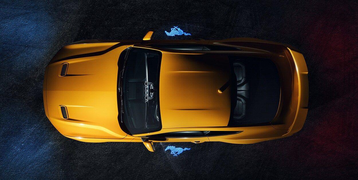 Orange Ford Mustang GT