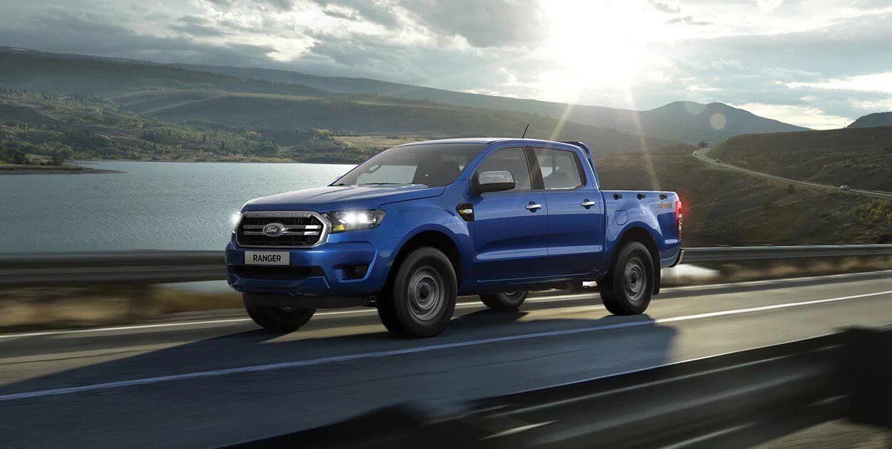 Blue Ford Ranger