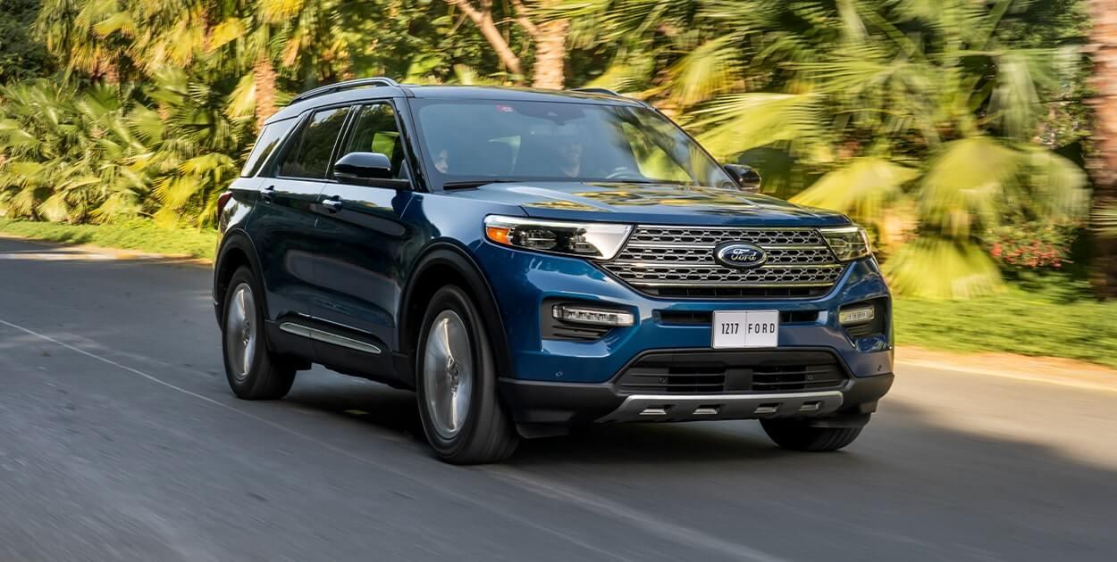 New Blue Ford Explorer
