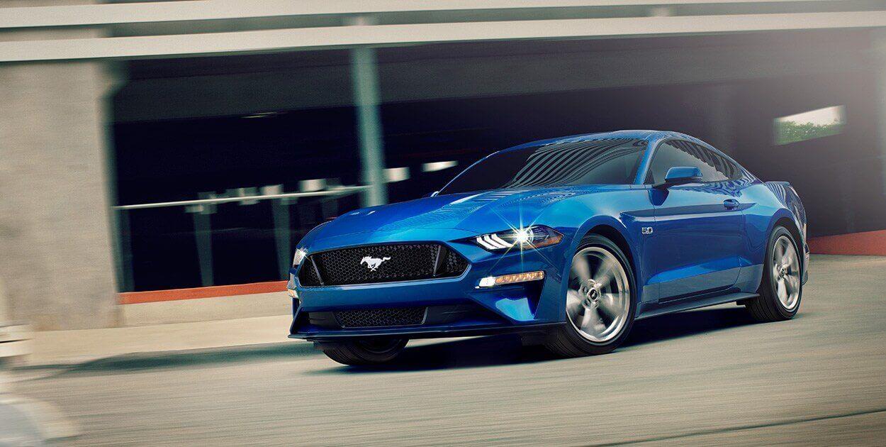 Blue Ford Mustang GT Exterior